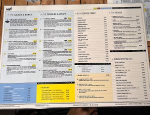 Menu - part1 at Mingle Cafe in Larnaca