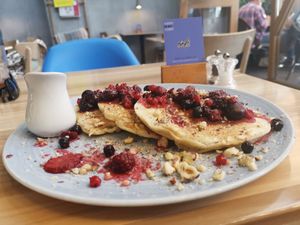 Vegan Old School Pancake at Mingle Cafe in Larnaca