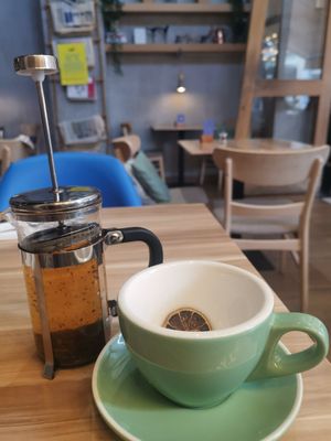 Fresh Mint Tea at Mingle Cafe in Larnaca