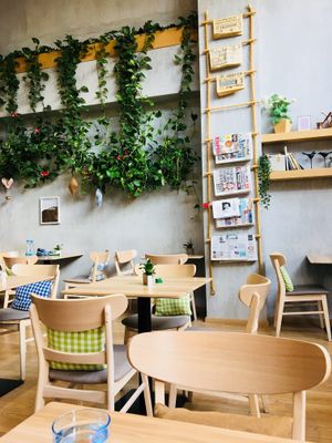 Good AC inside; also a small outside terrace.  at Mingle Cafe in Larnaca