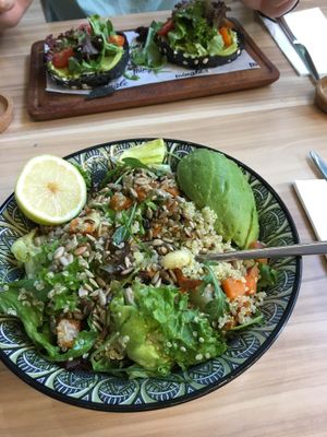 Quinoa salad at Mingle Cafe in Larnaca