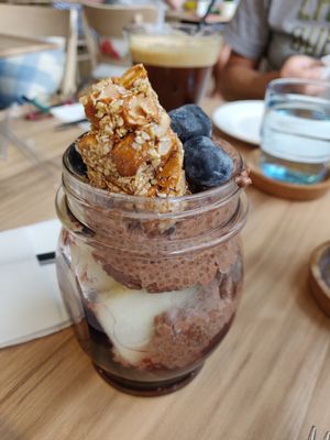 Chia seeds pudding at Mingle Cafe in Larnaca