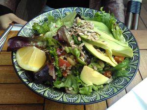Salad bowl at Mingle Cafe in Larnaca