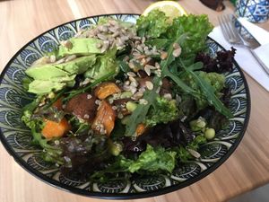 Quinoa salad at Mingle Cafe in Larnaca