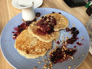 Pancakes at Mingle Cafe in Larnaca
