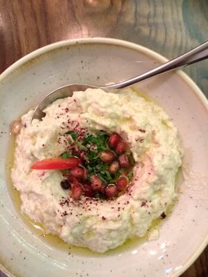 Moutabbal (aubergine) #Veganuary at Teta's Lebanese Kitchen in North West London