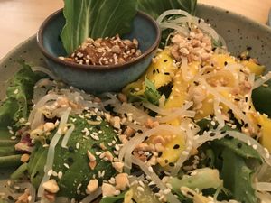 Salada asiarica at Noshi Coffee in Porto