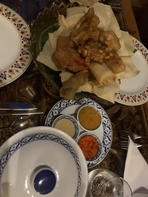 Delicious battered vegetables starter   at Thai Emerald in Evesham