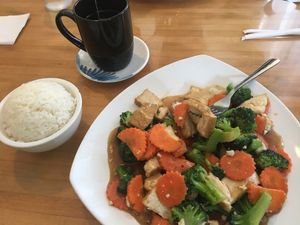 Thai broccoli and tofu at Little Saigon in Springfield
