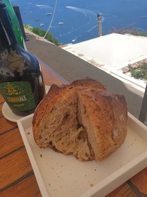 The bread is so good at Da Gabrisa in Positano