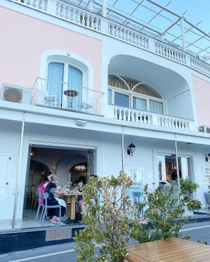 The restaurant   at Da Gabrisa in Positano