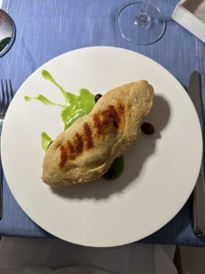 Fried Pizza (spinach filling)  at Da Gabrisa in Positano