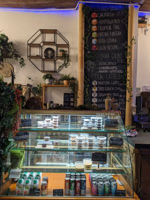 Treats and menu at Alternity Elixir Bar in Toronto