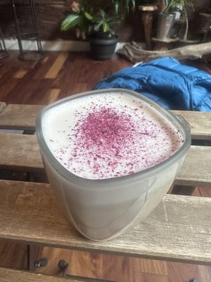 Cardamom Rose Latte  at Alternity Elixir Bar in Toronto