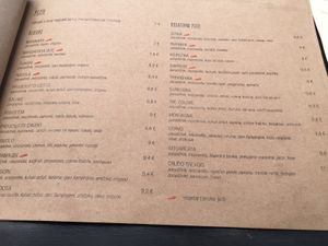 Menu 2 at La Pizzeria in Maribor