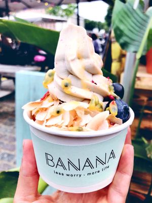 Banana ice cream with vanilla  at Banana in Copenhagen