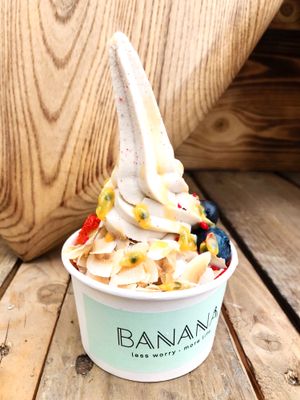Delicious and creamy vegan ice cream  at Banana in Copenhagen