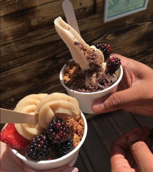 Pineapple and vanilla soft serve at Banana in Copenhagen