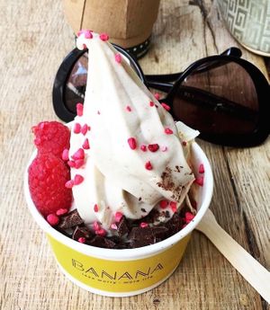banana soft serve at Banana in Copenhagen