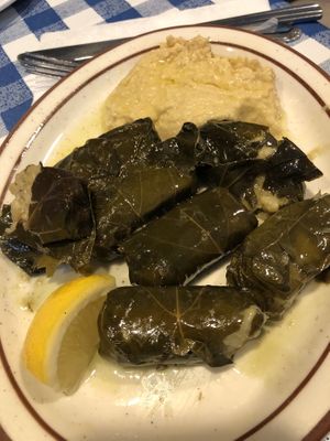 Grape leafs  at Aliki's Greek Taverna in Los Angeles