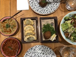 vegan kibbeh/içli köfte 🥳 at Tahin  in Istanbul