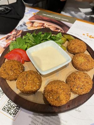 Falafel‘s with tahini sauce  at Tahin  in Istanbul