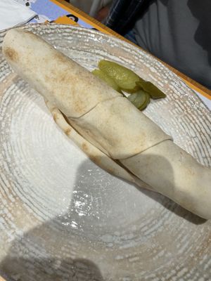 Falafel wrap  at Tahin  in Istanbul