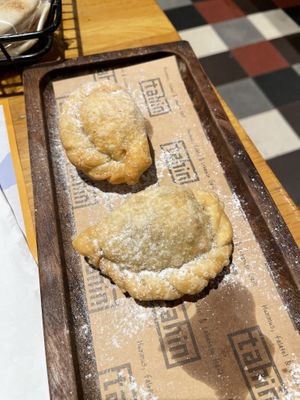 Vegan pastry puffs with walnuts and cinnamon. They are served hot!   at Tahin  in Istanbul