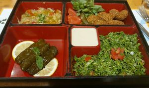 Lebanese vegan menu 2 (238,00tl) at Tahin  in Istanbul