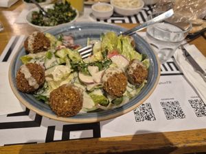 Tasty falafel salad. I already ate part of it before taking this picture :D at Tahin  in Istanbul