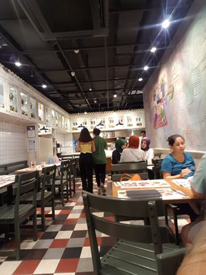 A small part of the restaurant  at Tahin  in Istanbul