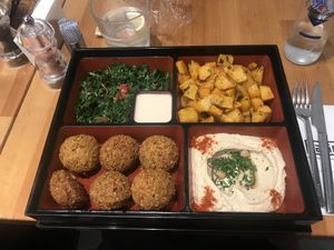 Vegan 1 bento box at Tahin  in Istanbul