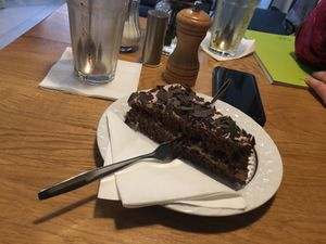 Chocolate cake  at Die Gute Stube in Mainz