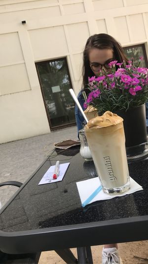 Dalgona Coffee/ Whipped Coffee at Die Gute Stube in Mainz