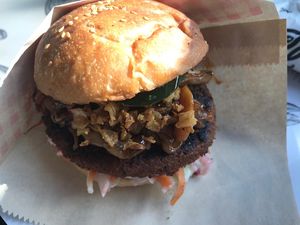 Met de heerlijke oesterzwammen van rotterzwam!  at Jack Bean - Kruisplein in Rotterdam