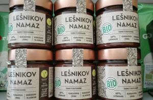 Vegan hazelnut spread at  Vitaminčk Trgovina in Idrija