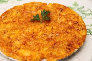 Tortilla de patata en Meson Mudejar at Meson Mudejar in Archez