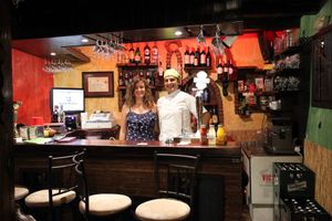 Staff at Meson Mudejar at Meson Mudejar in Archez