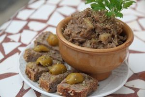 Quick bean spread ( vegan pate ) at Meson Mudejar in Archez