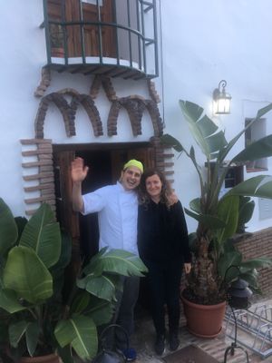 Lovely owners at Meson Mudejar in Archez