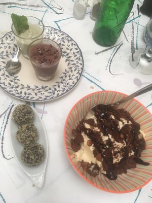 Fab deserts at Meson Mudejar in Archez