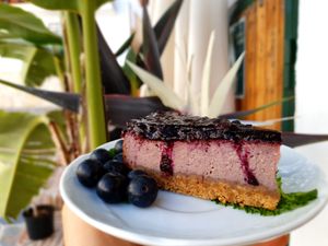 
Blueberry Cheesecake at Meson Mudejar in Archez