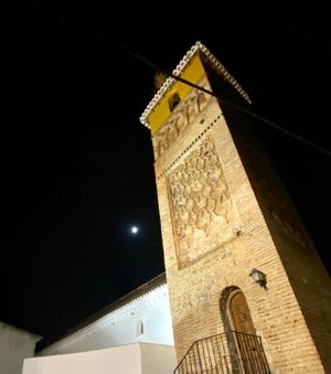 Mudéjar tower in Árchez at Meson Mudejar in Archez