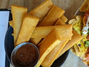 Chickpea sticks at Lola Rosa - Places des Festivals in Montreal