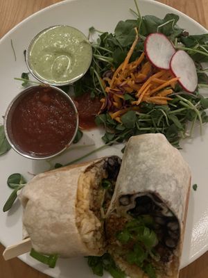 Super filling and fresh burrito   at Lola Rosa - Places des Festivals in Montreal