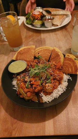 Their curry is so good! at Lola Rosa - Places des Festivals in Montreal