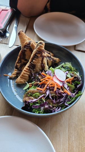 Spanakopitas at Lola Rosa - Places des Festivals in Montreal