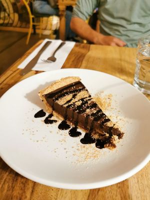 Chocolate caramel pie at Lola Rosa - Places des Festivals in Montreal