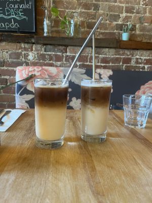 Iced coffees   at Lola Rosa - Places des Festivals in Montreal