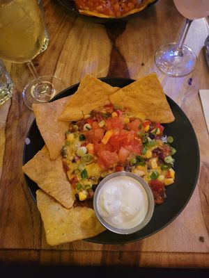 Chili with extra sour cream at Lola Rosa - Places des Festivals in Montreal